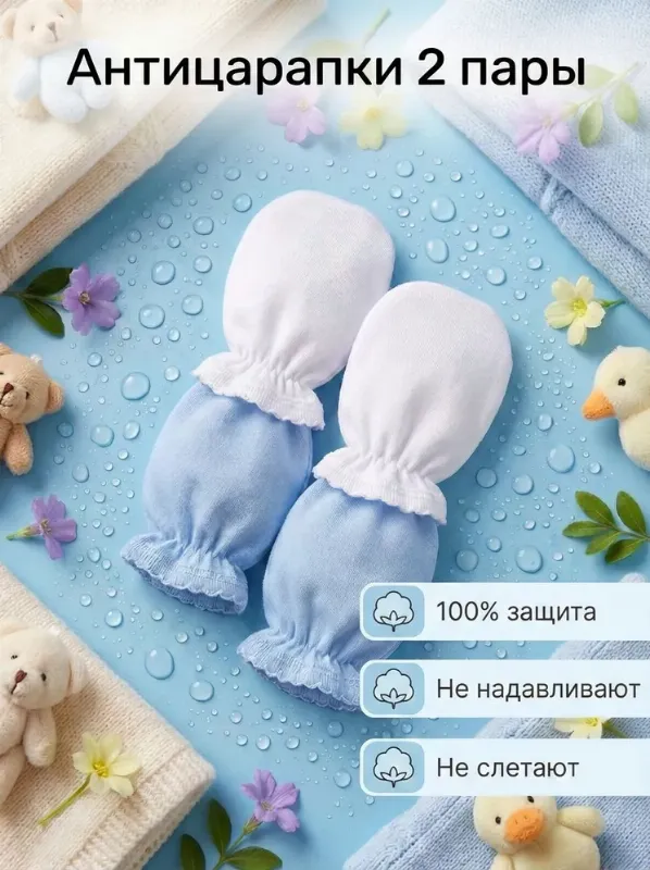Рукавички-антицарапки ARLINI, 2 пары