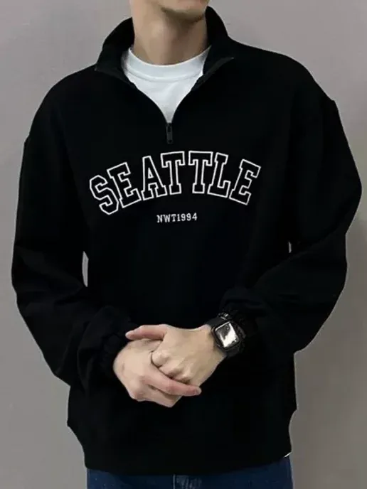 Свитшот с принтом Seattle