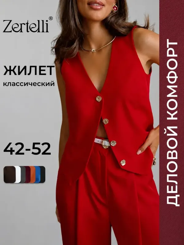 Жилет костюмный ZERTELLI классический стиль