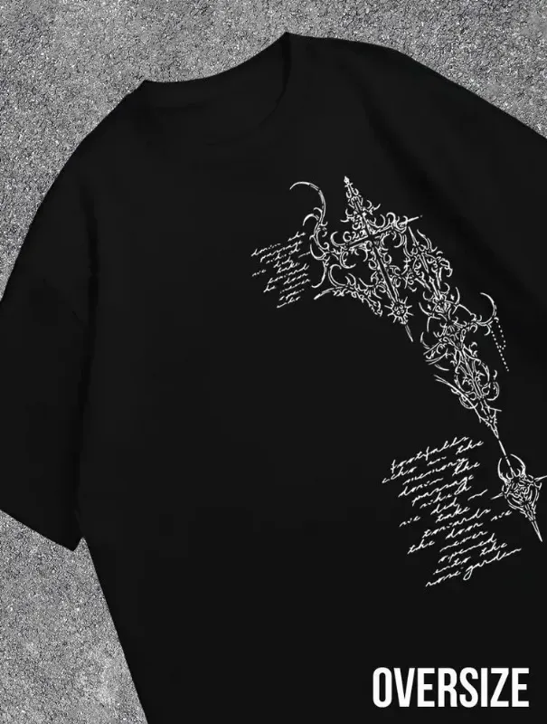 Футболка Urban Legend Style оверсайз с принтом y2k 1 шт