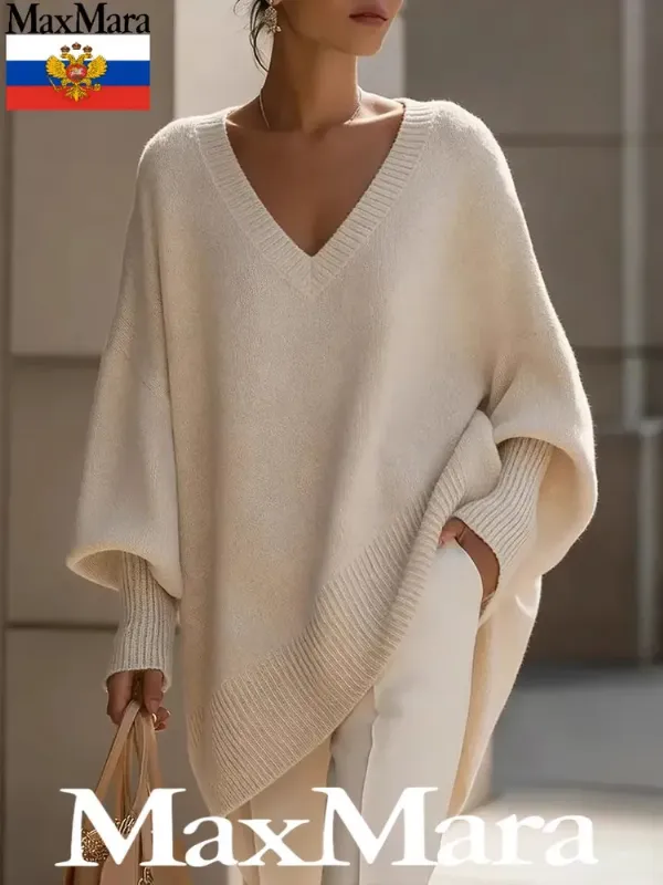 Свитер Max Mara Женский зимний шерстяной свитер премиум-класса Прямой крой Трикотаж