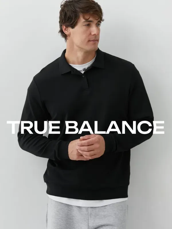 Лонгслив TRUE BALANCE хлопковый, плотность 225 гр/м2.