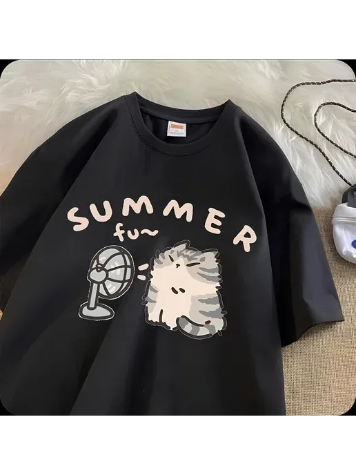 Футболка оверсайз с принтом "Summer"