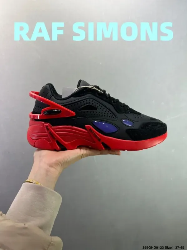 Кроссовки Мужские кроссовки RAF SIMONS Cylon-21 черные низкие повседневные на шнуровке