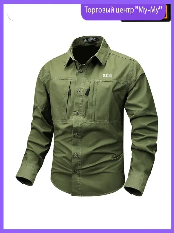 Рубашка 5.11 Tactical Мужская Рубашка Короткий Рукав Военный Стиль Тактическая Рабочая Для Отдыха на Природе,size 44-56