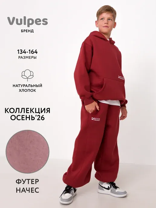 Брюки утепленные широкие