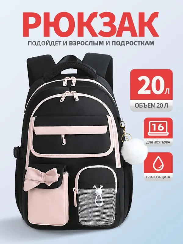 Рюкзак женский мужской городской школьный спортивный для подростков /nikki