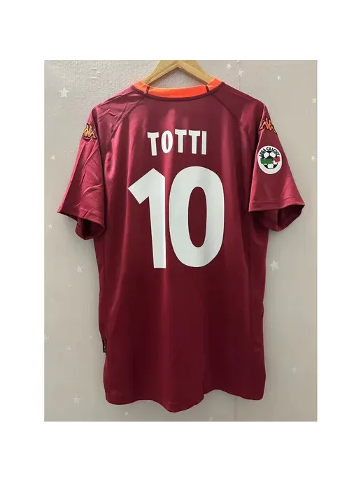 00-01 клуб рима тотти футбольный джерси TOTTI