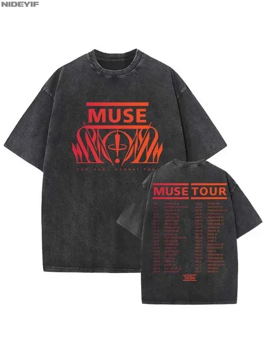 Принт MUSE футболка оверсайз