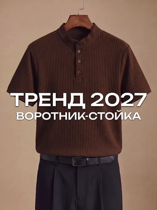 Футболка поло с воротником