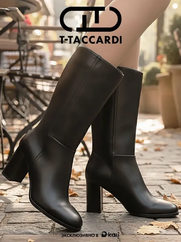 Ботинки T.TACCARDI женские демисезонные на высоком каблуке