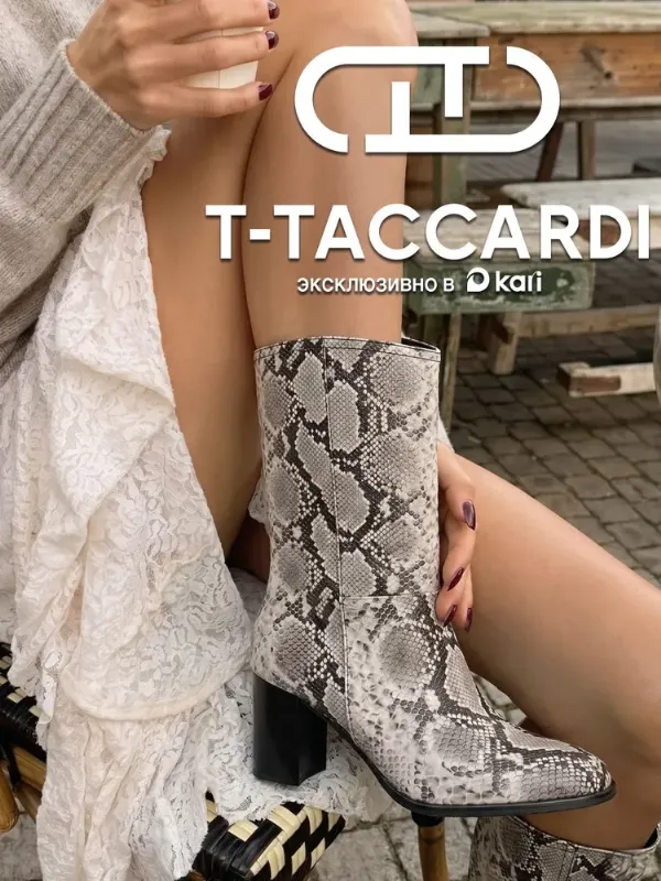 Ботинки T.TACCARDI женские демисезонные на высоком каблуке