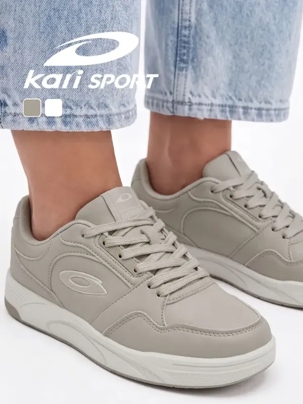 Кеды Kari SPORT осенние женские на высокой подошве спортивные бежевые