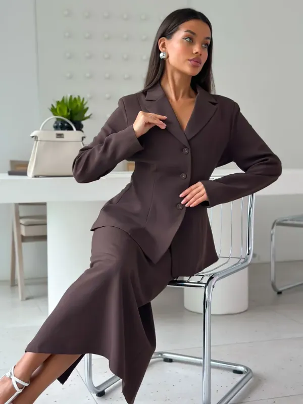 Костюм классический ALL WEAR приталенный с баской