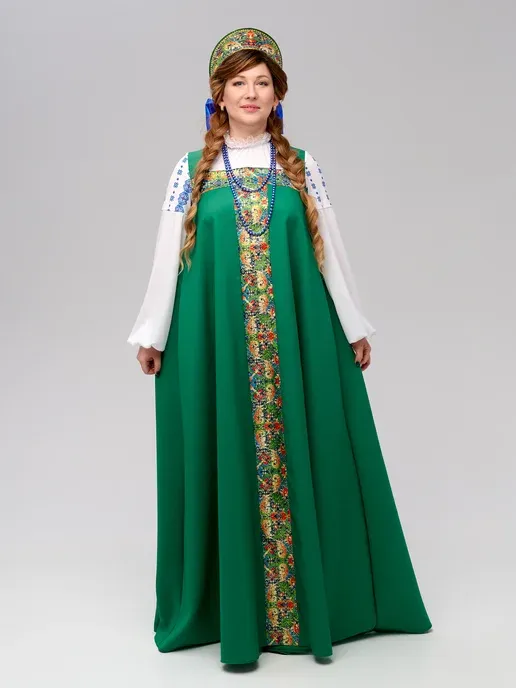 Карнавальный русский народный сарафан Аленушка