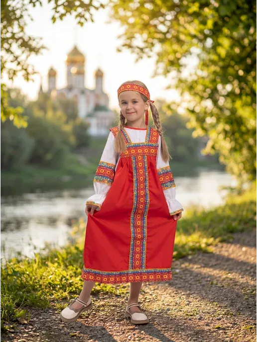 Русский народный костюм для девочки