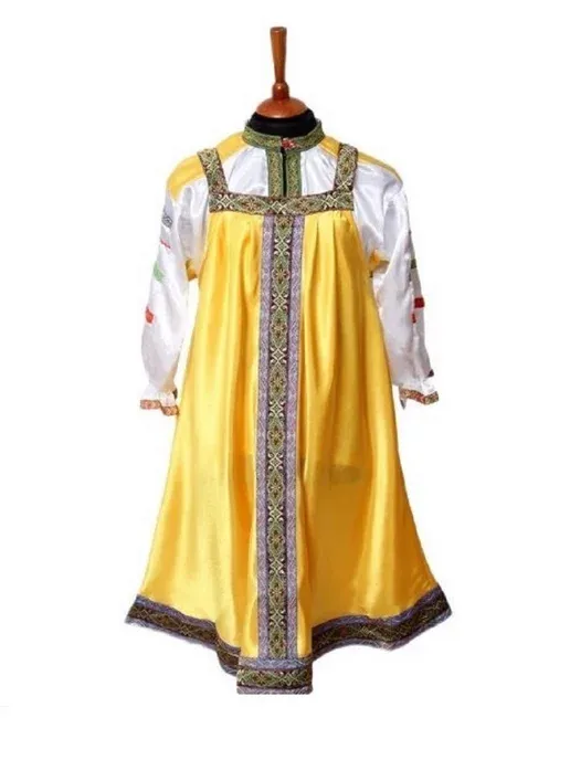 Детский сарафан из атласа