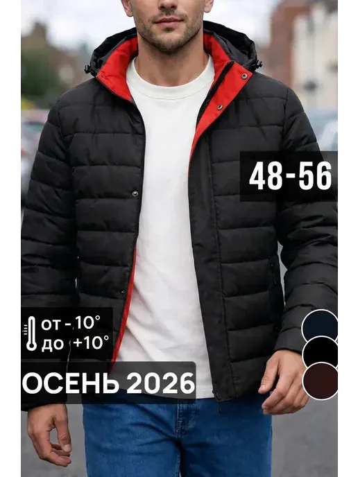 Куртка демисезонная осенняя с капюшоном