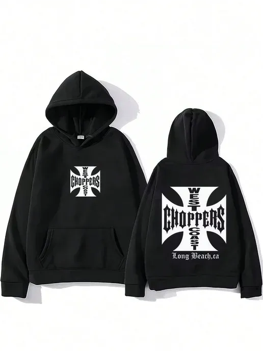 West Coast Choppers худи с принтом из полиэстера