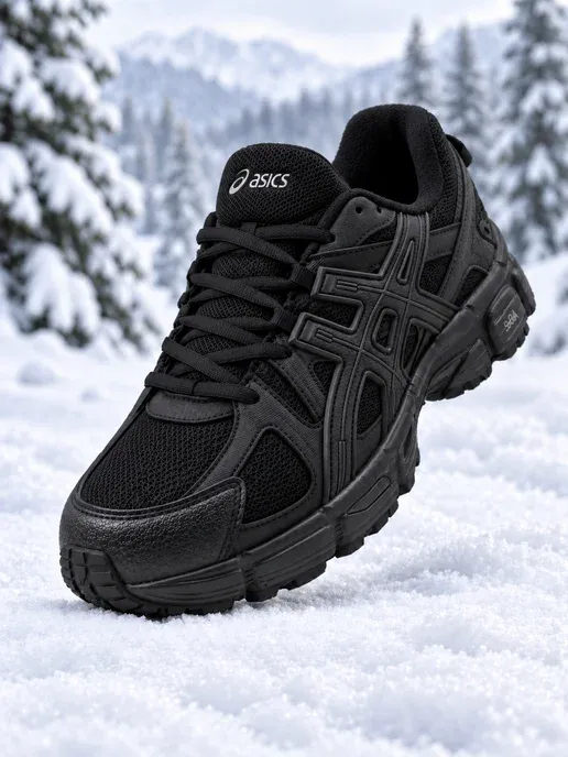 Кроссовки мужские ASICS зимние с мехом повседневные