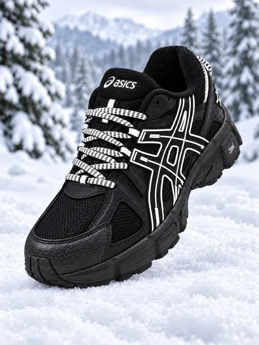 Кроссовки мужские ASICS зимние с мехом повседневные