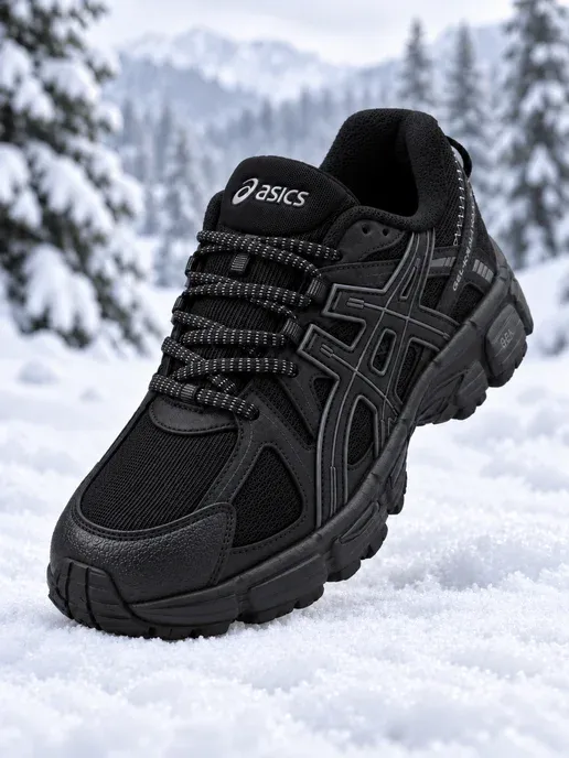 Кроссовки мужские ASICS зимние с мехом повседневные