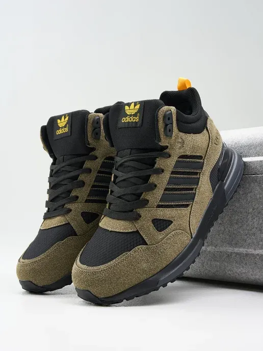 Кроссовки мужские зимние Adidas ZX 750 утеплённые с мехом