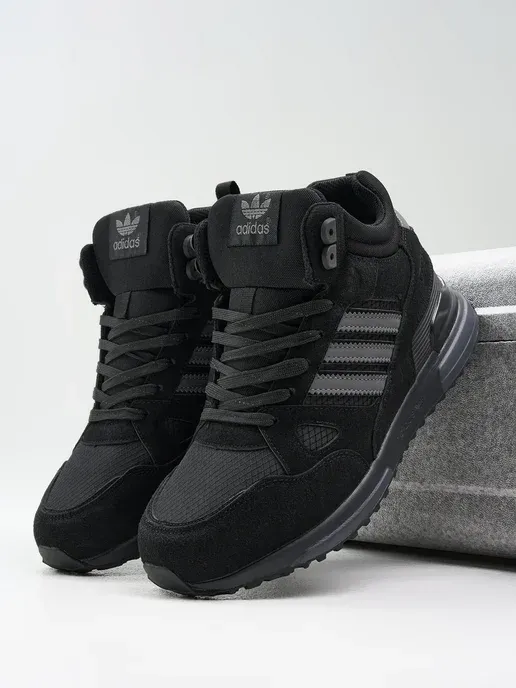 Кроссовки мужские зимние Adidas ZX 750 утеплённые с мехом