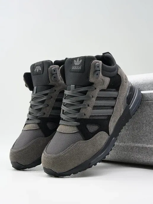 Кроссовки мужские зимние Adidas ZX 750 утеплённые с мехом