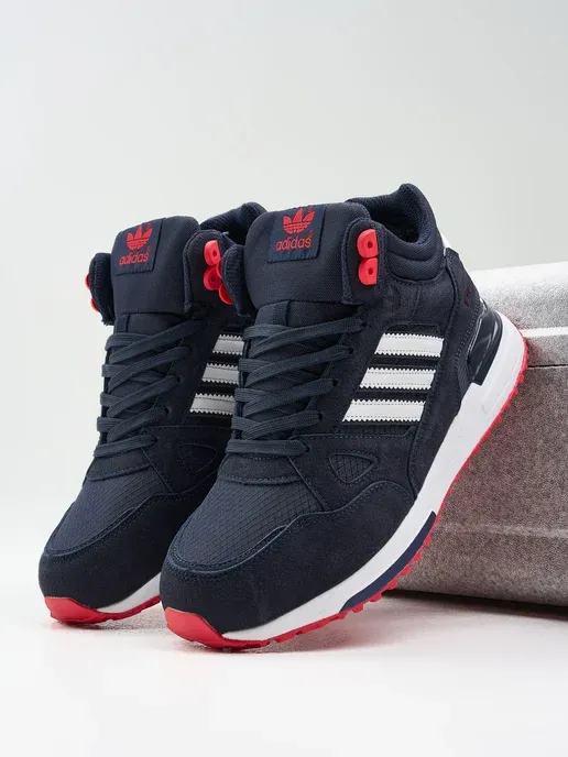 Кроссовки мужские зимние Adidas ZX 750 утеплённые с мехом