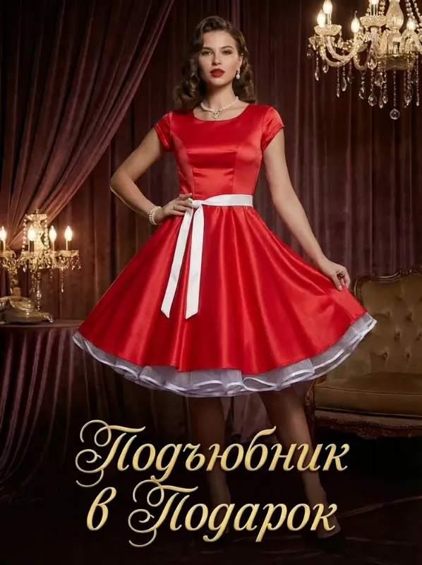 Платье VINTAGE TREND праздничное с пышной юбкой