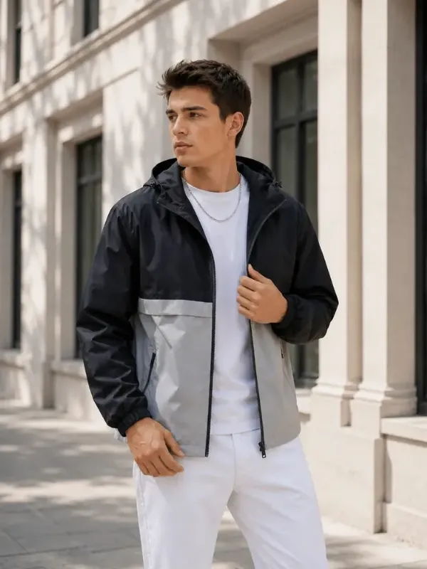 Ветровка AMIFASHION мужская ветровка с капюшоном