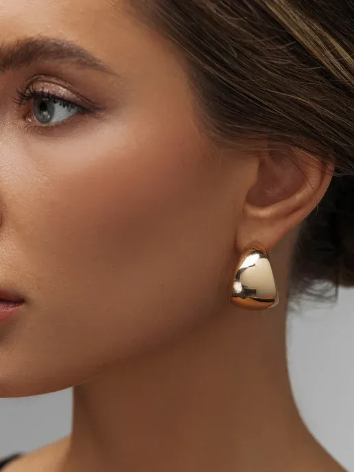 Серьги крупные бижутерия