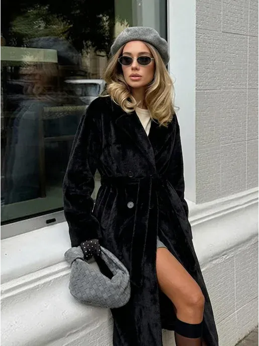 Пальто осеннее длинное для невысоких стильное