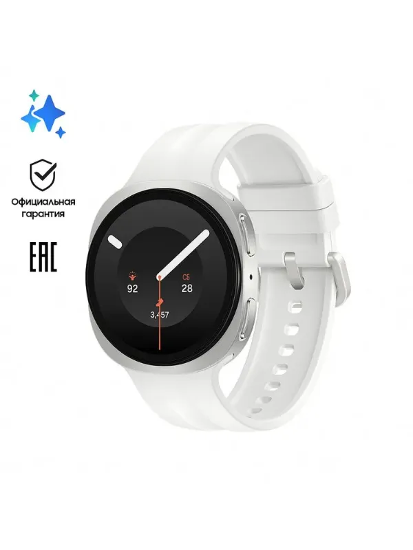Умные часы Samsung Galaxy Watch9 LTE Ростест (EAC), 40mm, белое золото
