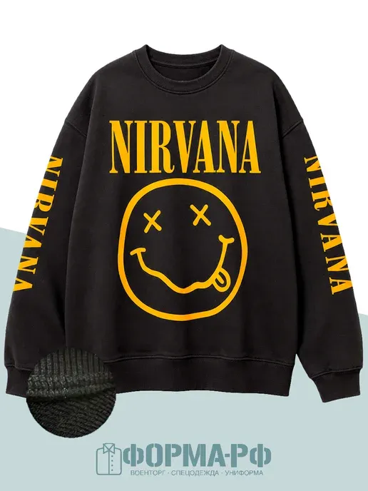 Свитшот с принтом Nirvana