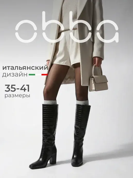 Высокие сапоги на каблуке с острым носом демисезонные