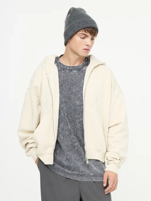 Худи оверсайз с принтом