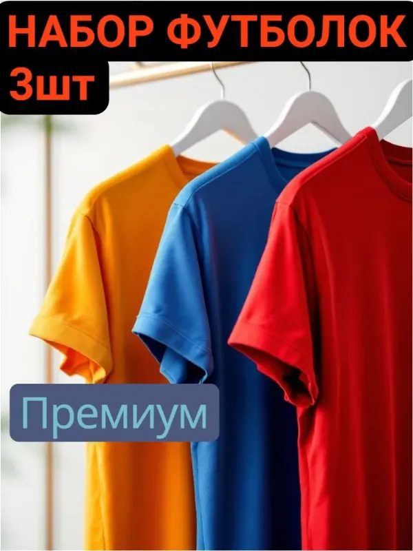 Футболка Премиум набор мужских футболок 3 шт