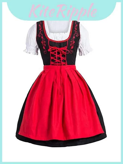 Карнавальное платье Dirndl с короткими рукавами