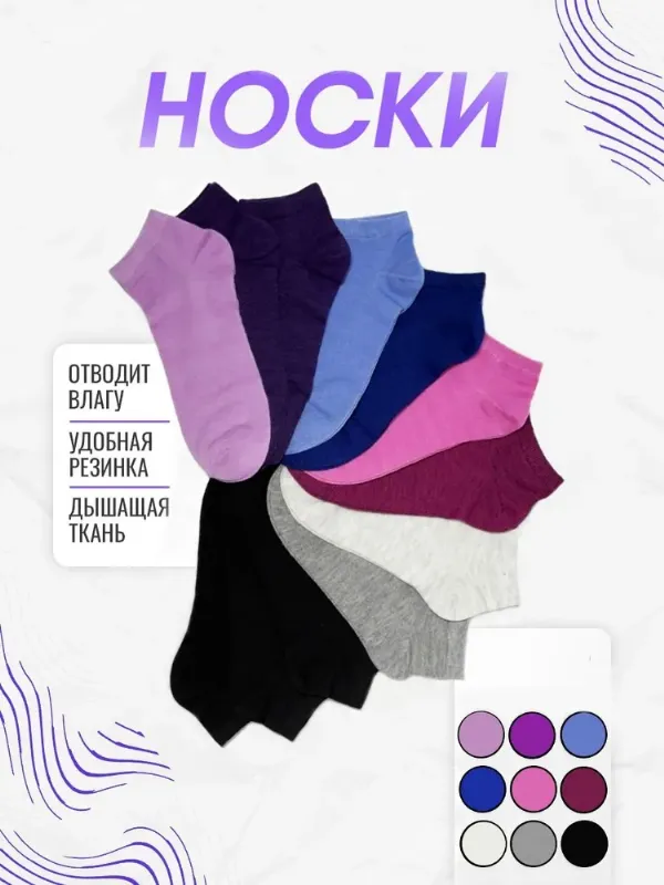 Носки АЛЬША женские Классик, 10 пар