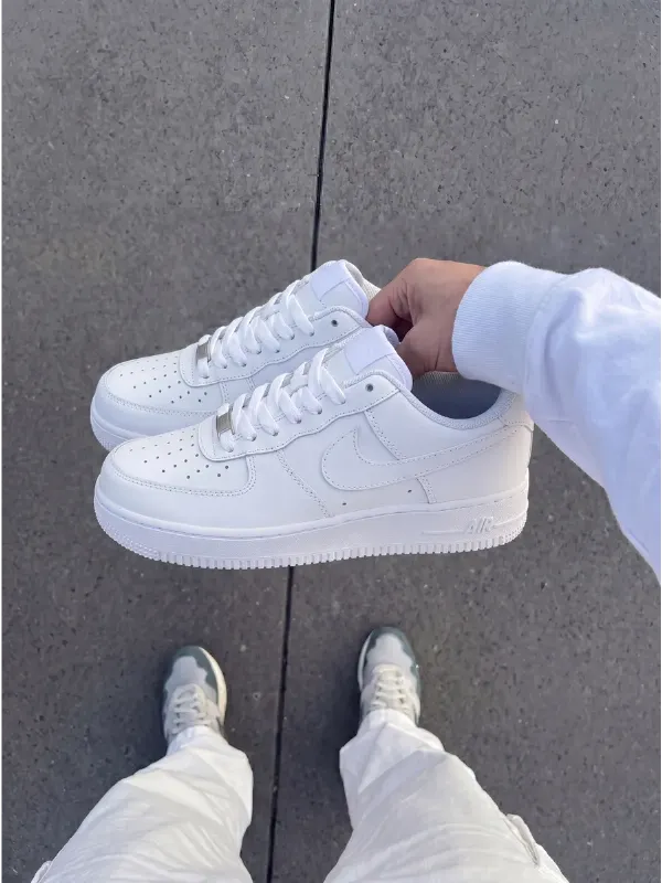 Кроссовки кеды air force 1 форсы белые