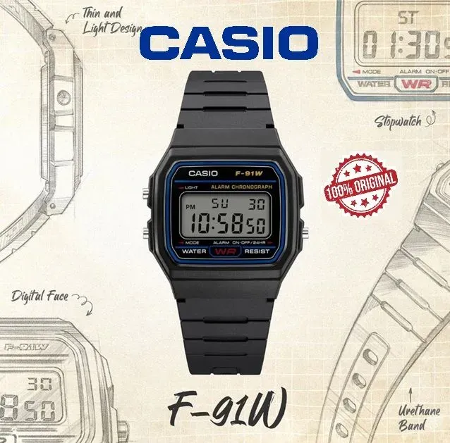 Casio Часы наручные Кварцевые F-91W