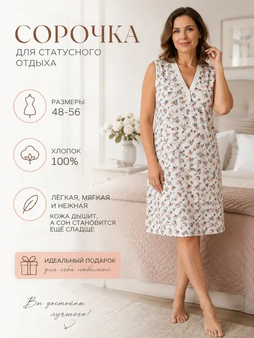 Сорочка ночная женская
