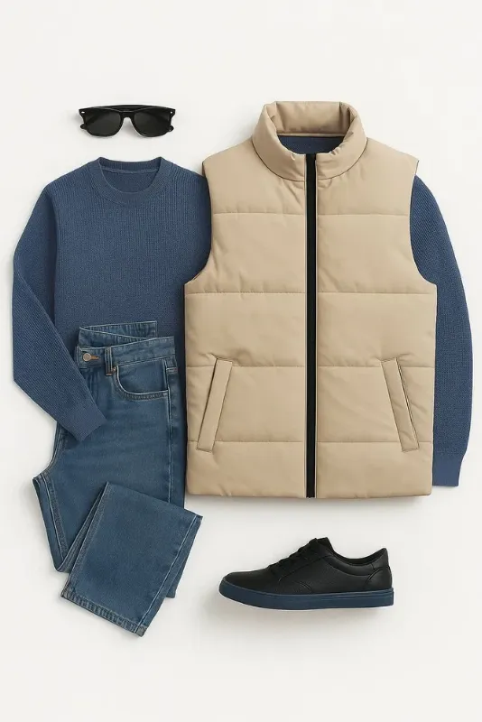 Жилет утепленный East Leather