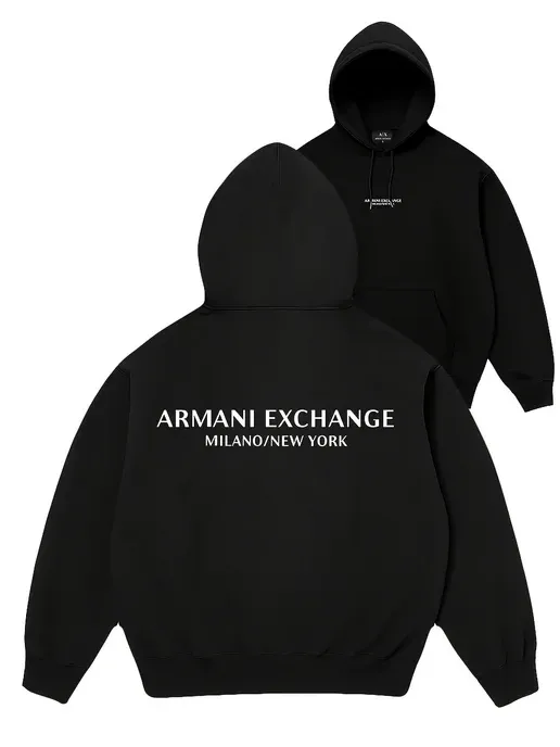 Черная толстовка Armani Exchange с логотипом