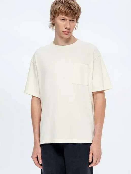 Футболка летняя хлопок Washed Pocket Tee