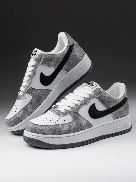 Кроссовки Air Force 1 кеды серые