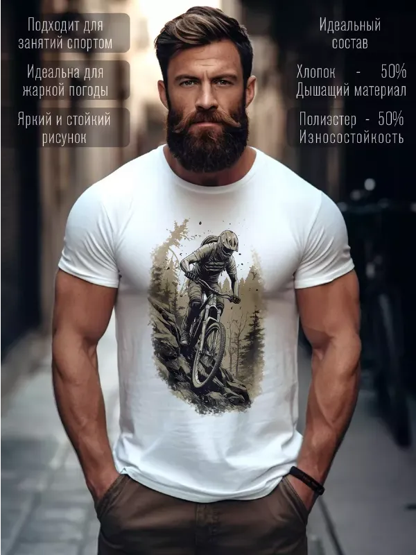 Футболка с принтом