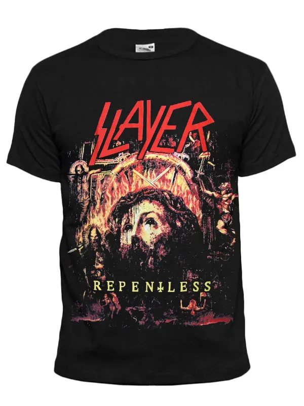 Футболка с рок принтом Slayer